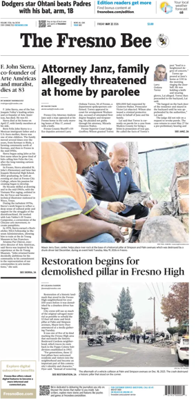 Cover of The Fresno Bee