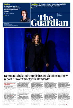 Cover of The Guardian (USA)