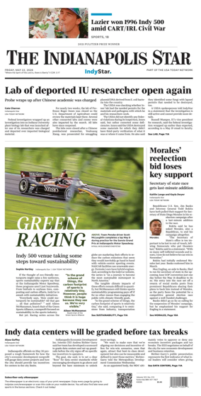 Cover of The Indianapolis Star