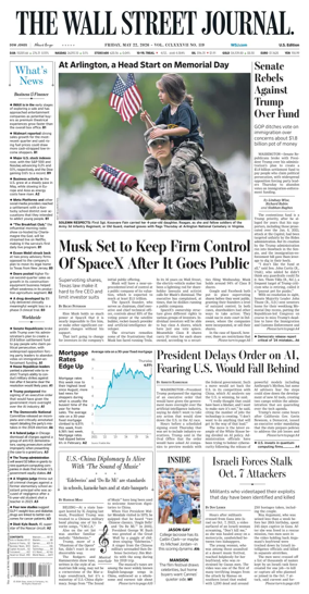 Cover of The Wall Street Journal