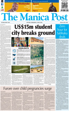 Cover of The Manica Post