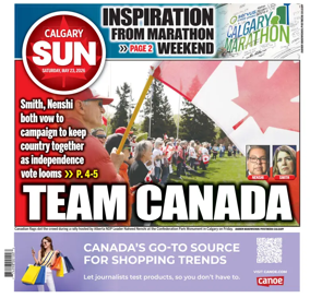 Cover of Calgary Sun