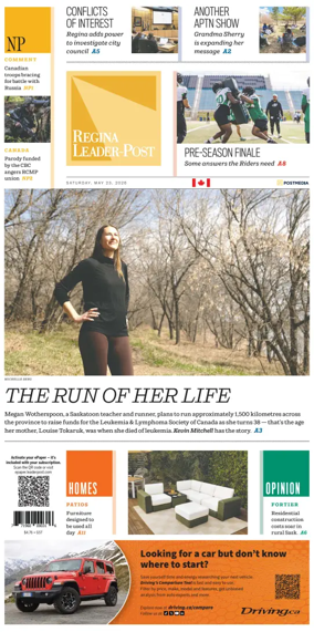 Cover of Regina Leader-Post