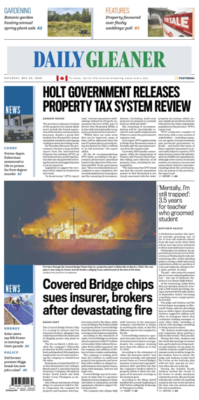 Cover of The Daily Gleaner