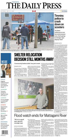 Cover of The Daily Press (Timmins)