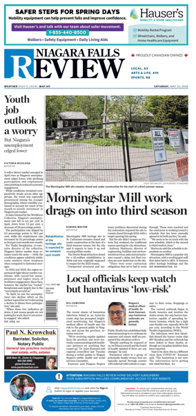 Cover of The Niagara Falls Review
