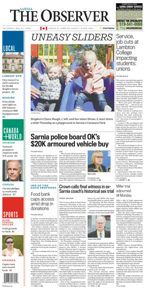 Cover of The Observer (Sarnia)