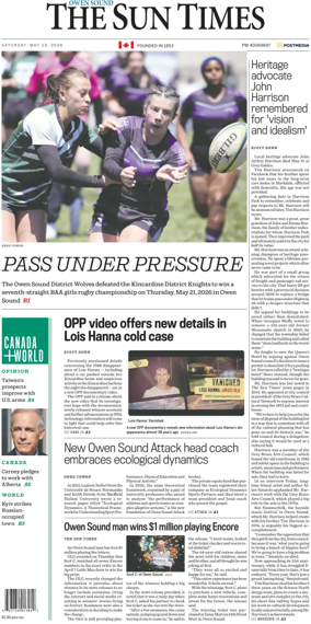 Cover of The Sun Times (Owen Sound)