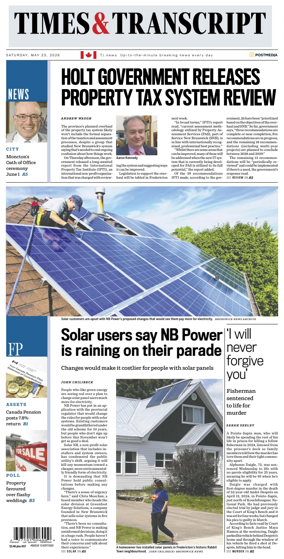 Cover of Times & Transcript