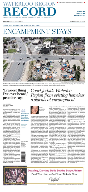 Cover of Waterloo Region Record