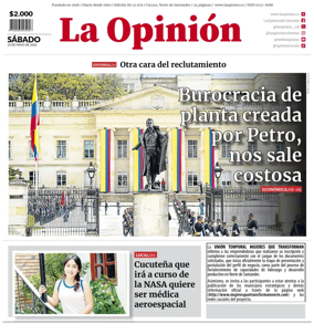 Cover of La Opinion