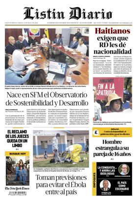 Cover of Listin Diario