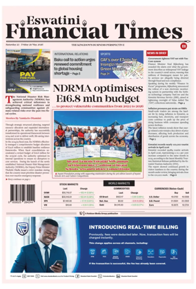 Cover of Eswatini Financial Times