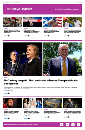 Cover of Euronews Culture and Sport (Spanish) Compiled Edition