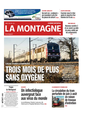 Cover of La Montagne (Clermont-Metropole)
