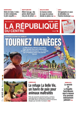 Cover of La Republique du Centre (Orleans - Loiret))