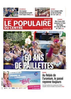 Cover of Le Populaire du Centre (Haute-Vienne)