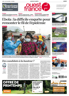 Cover of Ouest France (Auray)