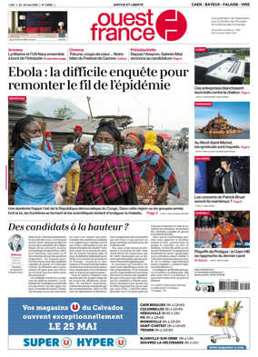 Cover of Ouest France (Caen - Bayeux - Falaise - Vire)