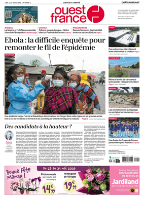 Cover of Ouest France (Chateaubriant)