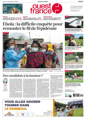 Cover of Ouest France (Cholet)