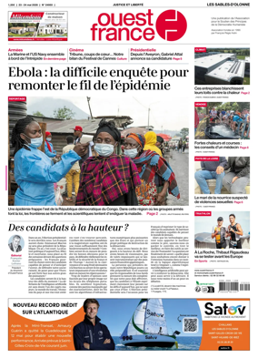 Cover of Ouest France (Les Sables-d'Olonne)