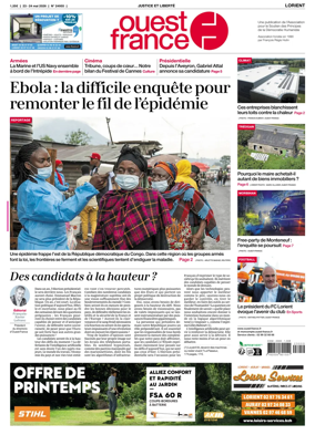 Cover of Ouest France (Lorient)