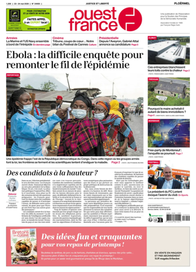 Cover of Ouest France (Ploermel)