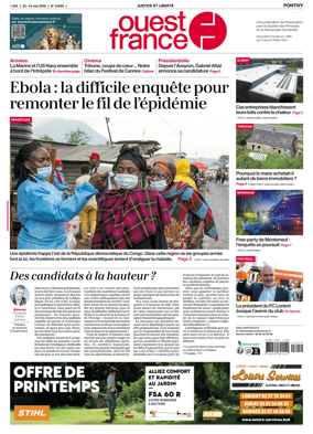 Cover of Ouest France (Pontivy)