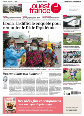 Cover of Ouest-France (Quimperle Concarneau)