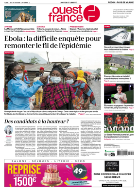 Cover of Ouest France (Redon / Pays de Vilaine)