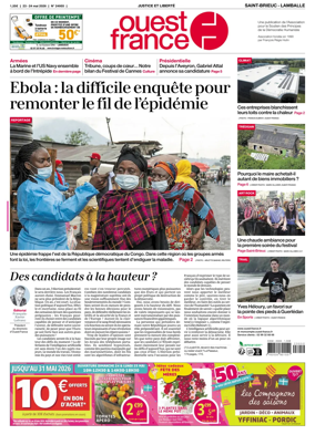 Cover of Ouest-France (Saint-Brieuc Lamballe)