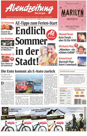 Cover of Abendzeitung Munchen