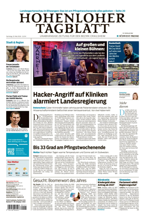Cover of Hohenloher Tagblatt