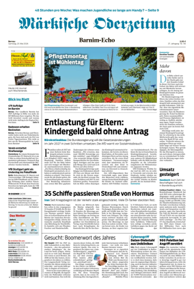 Cover of Markische Oderzeitung Bernau