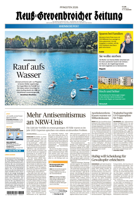 Cover of Neuss-Grevenbroicher Zeitung Neuss