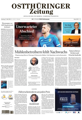Cover of Ostthuringer Zeitung (Gera)