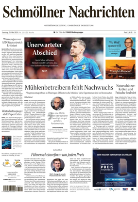 Cover of Ostthuringer Zeitung (Schmolln)