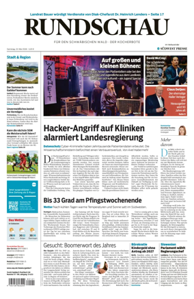 Cover of Rundschau fur den Schwabischen Wald – Der Kocherbote
