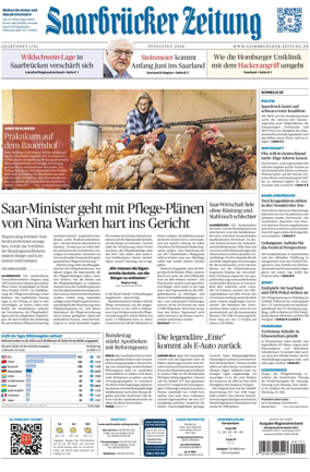 Cover of Saarbruecker Zeitung