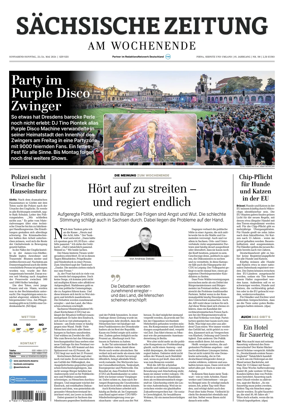Cover of Sachsische Zeitung (Pirna Sebnitz)