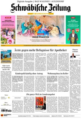 Cover of Schwabische Zeitung (Bad Waldsee / Aulendorf)