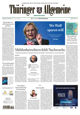 Cover of Thuringer Allgemeine (Apolda)