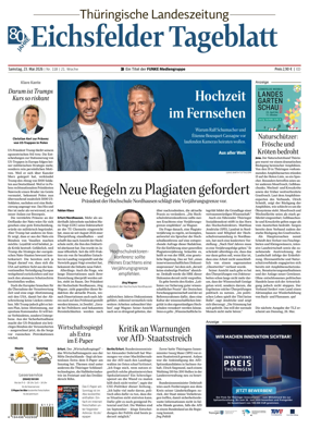 Cover of Thuringische Landeszeitung (Eichsfeld)