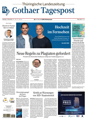 Cover of Thuringische Landeszeitung (Gotha)