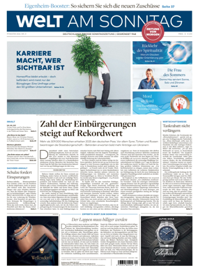 Cover of Welt am Sonntag