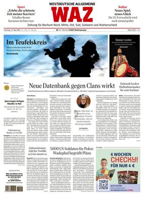 Cover of Westdeutsche Allgemeine Zeitung (Bochum)