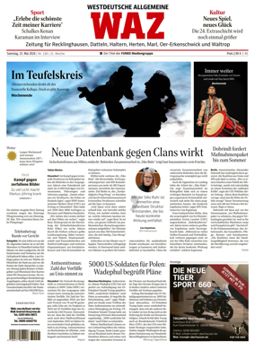 Cover of Westdeutsche Allgemeine Zeitung (Recklinghausen)