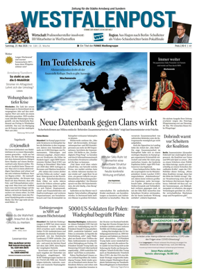 Cover of Westfalenpost (Arnsberg)