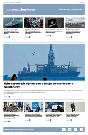 Cover of Euronews Business (Portuguese)